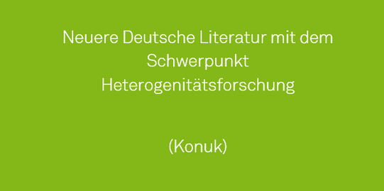 Aufschrift mit dem Titel Heterogenitätsstudien in der Literatur